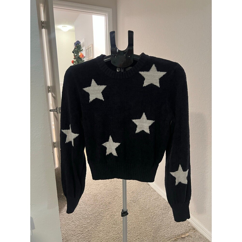 Spiritual Gangster Melody Star Print Cropped Crewneck Sweater Women’s Medium
